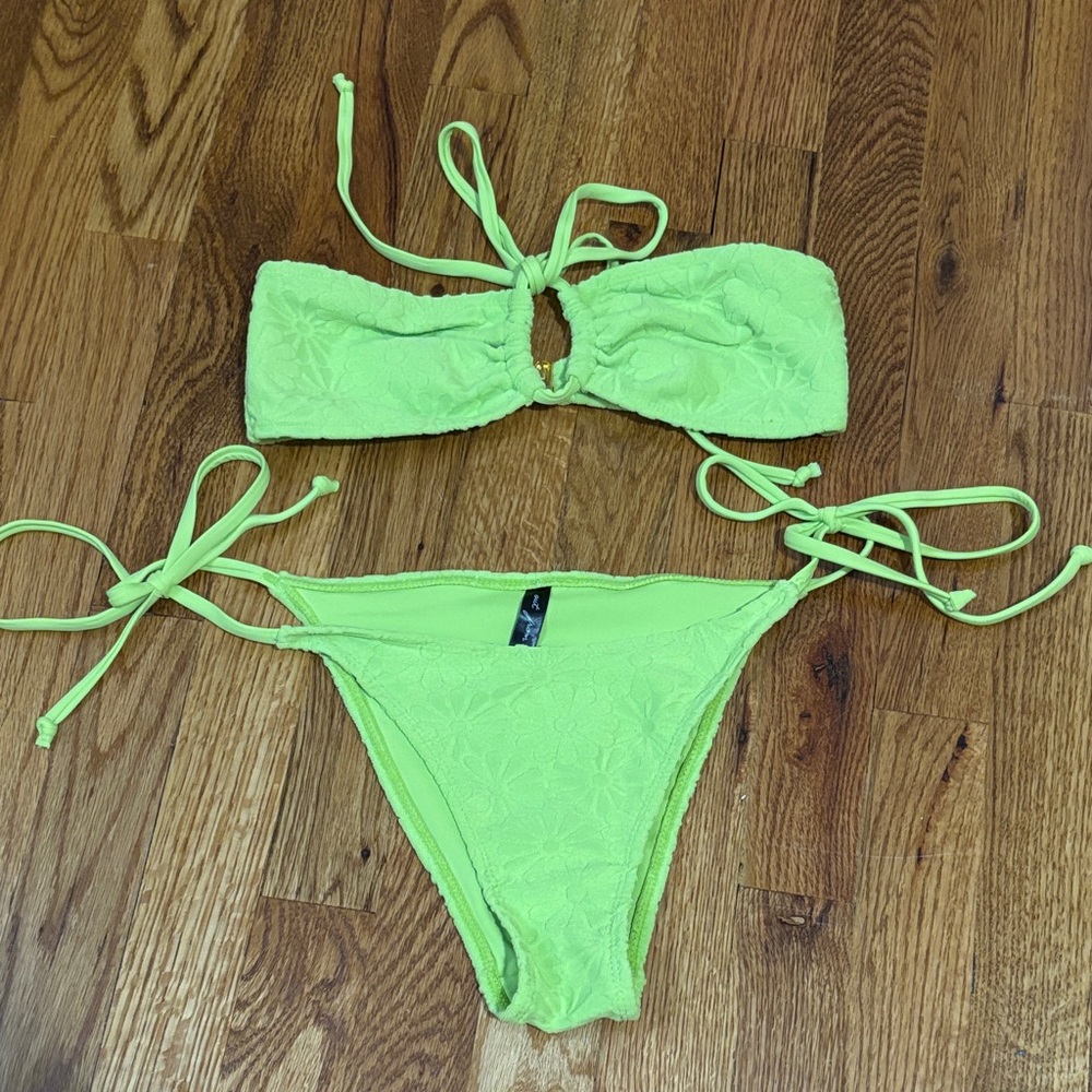 Urban Outfitters Lime Green Bikini Set